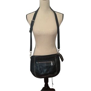 Rebecca Minkoff Regan Feed Studded Crossbody Bag Black